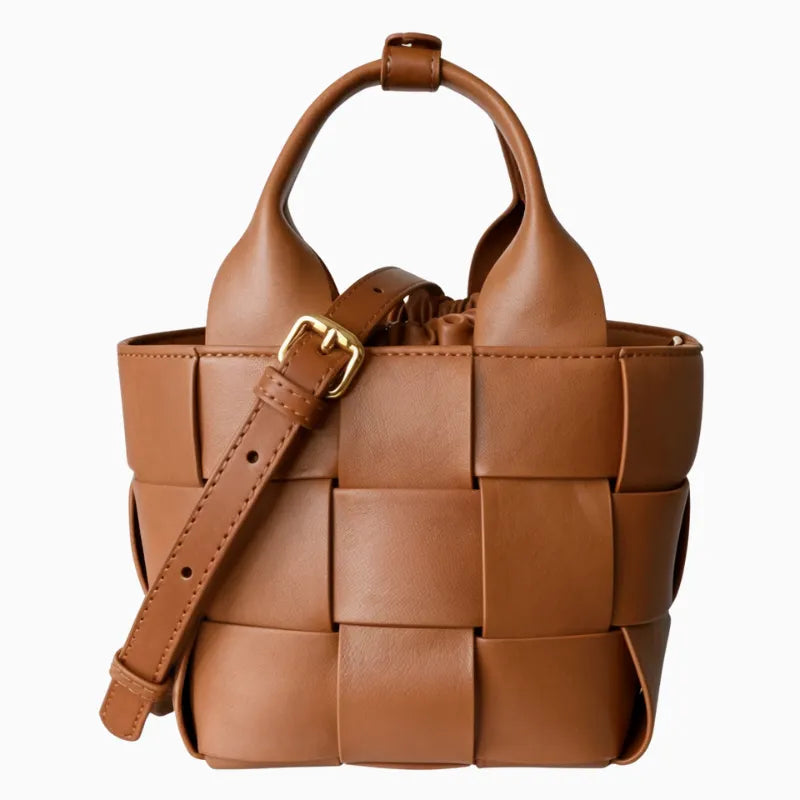 Bolsa Transversal Pequena Bucket Couro Legítimo Nales