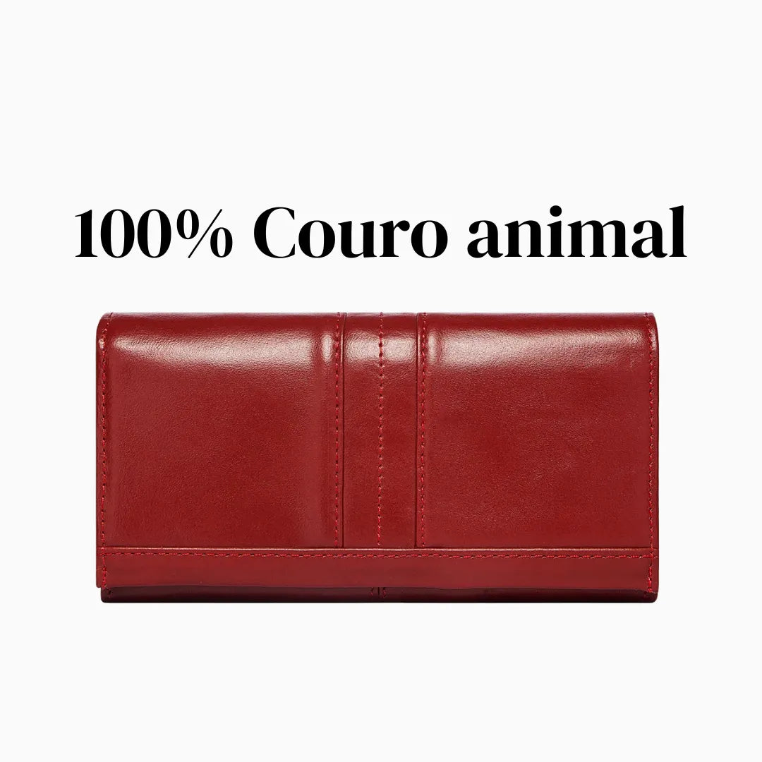 Carteira de couro Lauren