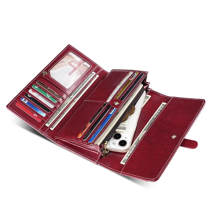 Carteira de couro Rebeca