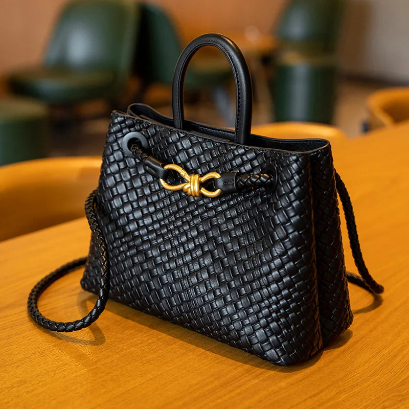 Bolsa Tote Pequena Trançada Blair