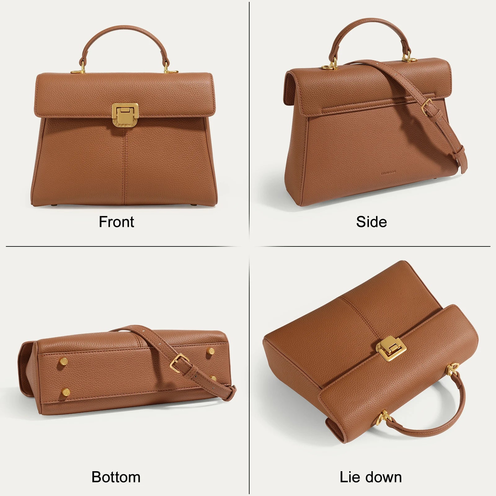 Bolsa Média Couro Legítimo Jinny