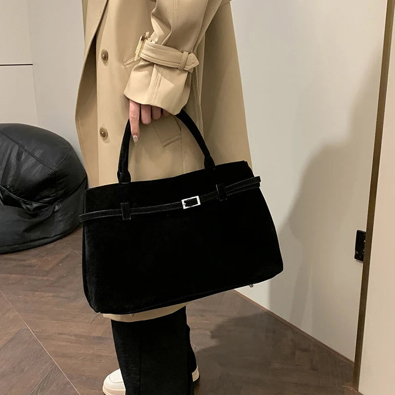 Bolsa Tote Grande Camurça Zoe