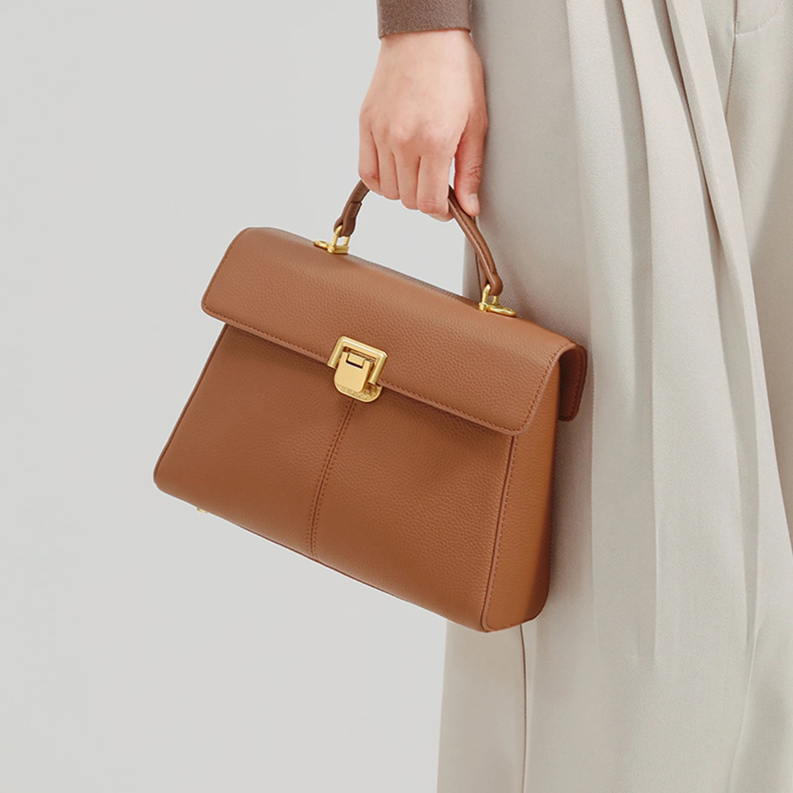 Bolsa Média Couro Legítimo Jinny