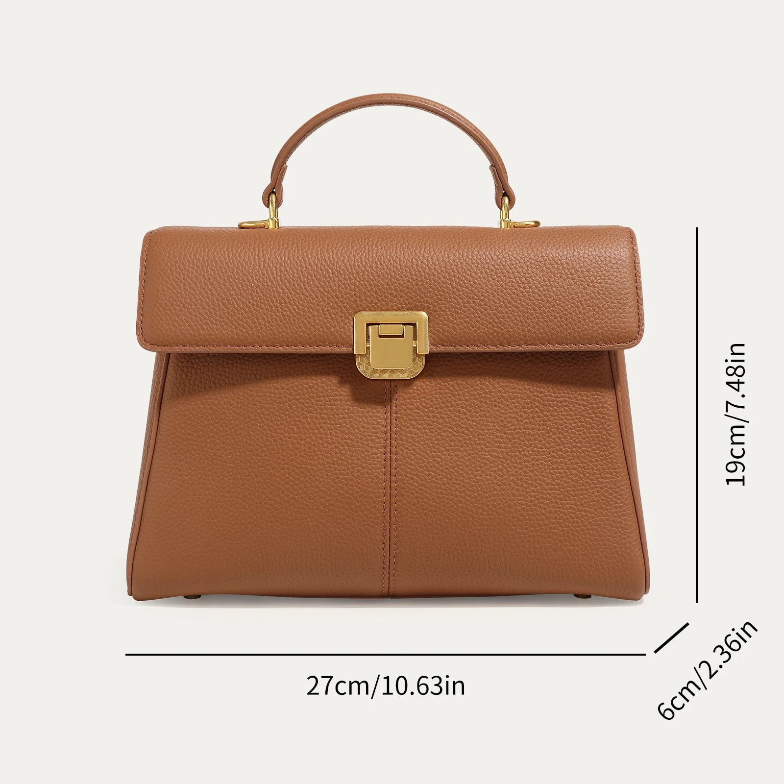 Bolsa Média Couro Legítimo Jinny